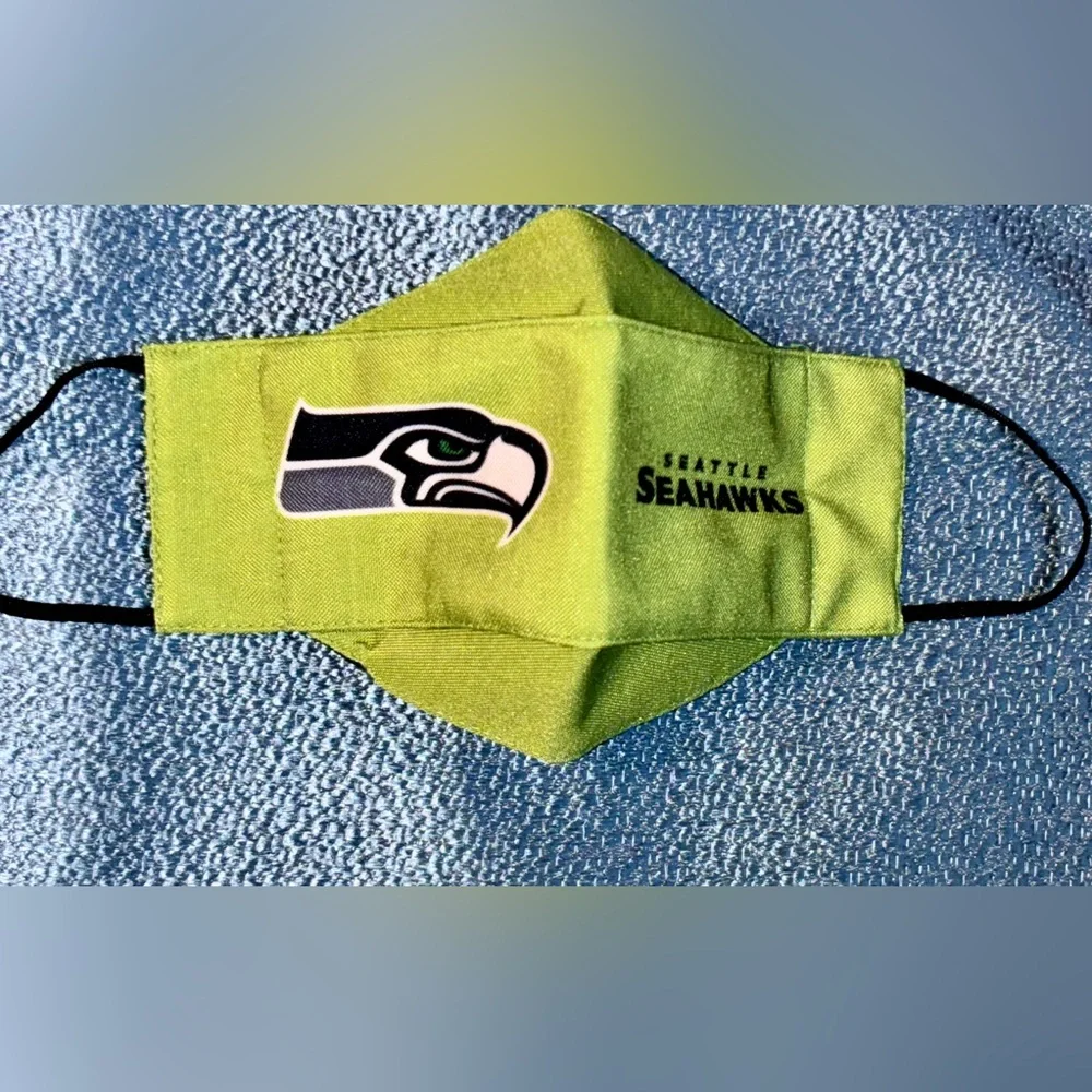 Seattle Seahawks Reusable Face Covering Mask. Youth.